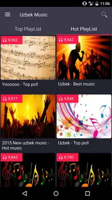 Uzbek Music android App screenshot 4